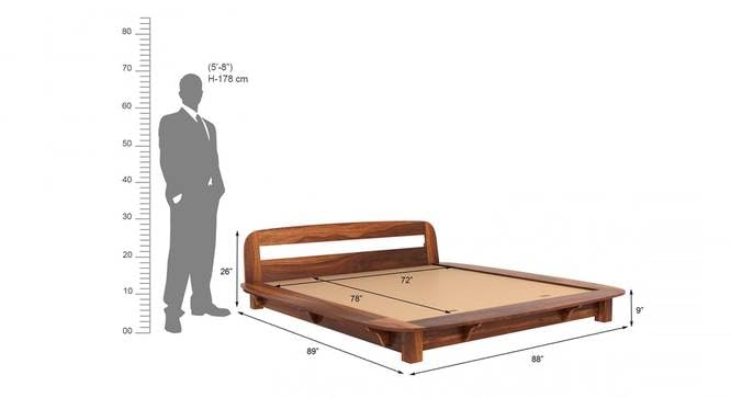 Wilbur Sheesham Wood Without Storage Bed | Solid Indian Rosewood