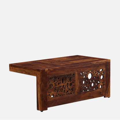 The Heritage Nest Solid Sheesham Coffee Table Set