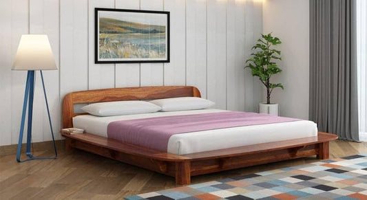 Wilbur Sheesham Wood Without Storage Bed | Solid Indian Rosewood