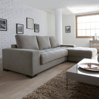 Dion Modern L-Shaped Sectional Fabric Sofa