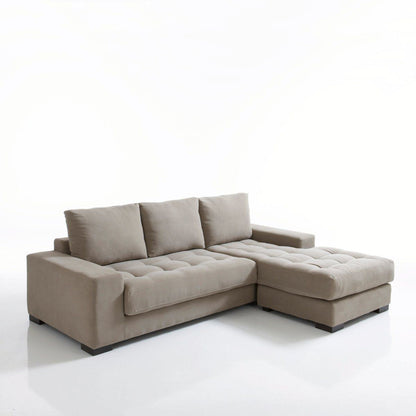 Dion Modern L-Shaped Sectional Fabric Sofa