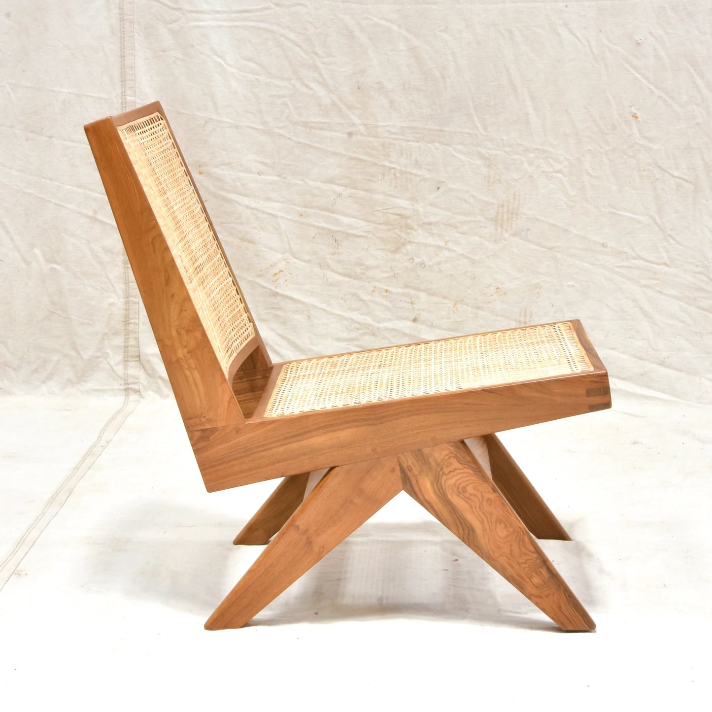 Chandigarh Armless Cane Chair
