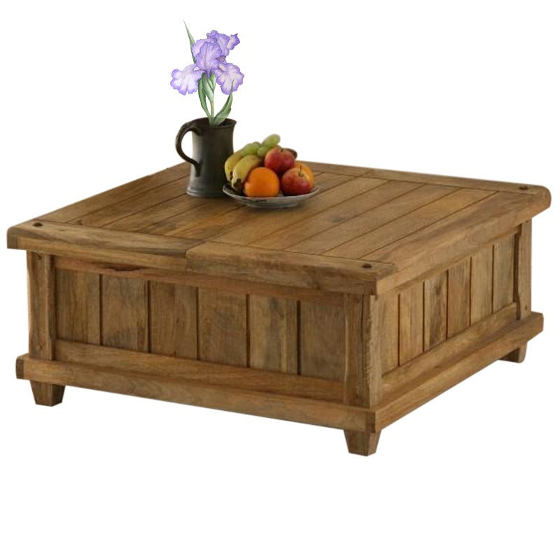 Heritage Square Coffee Table in Natural Mango