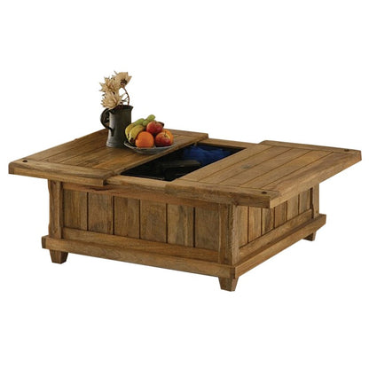 Heritage Square Coffee Table in Natural Mango