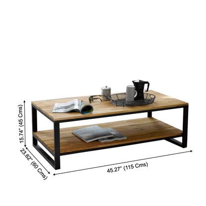 Mango Wood Two-Tier Coffee Table