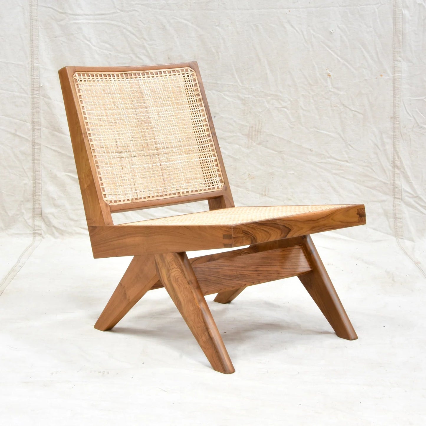 Chandigarh Armless Cane Chair