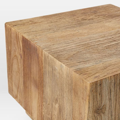 Block Reclaimed Wood Coffee Table