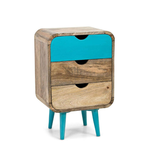 Fontey Bedside Table in Blue