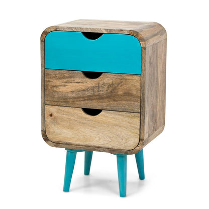 Fontey Bedside Table in Blue