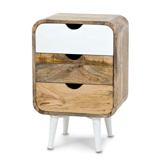 Fontey Bedside Table In White