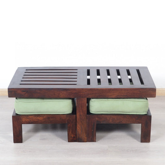 Kivaha Strip 2 Seater Coffee Table Set