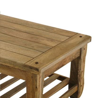 Block Reclaimed Wood Coffee Table