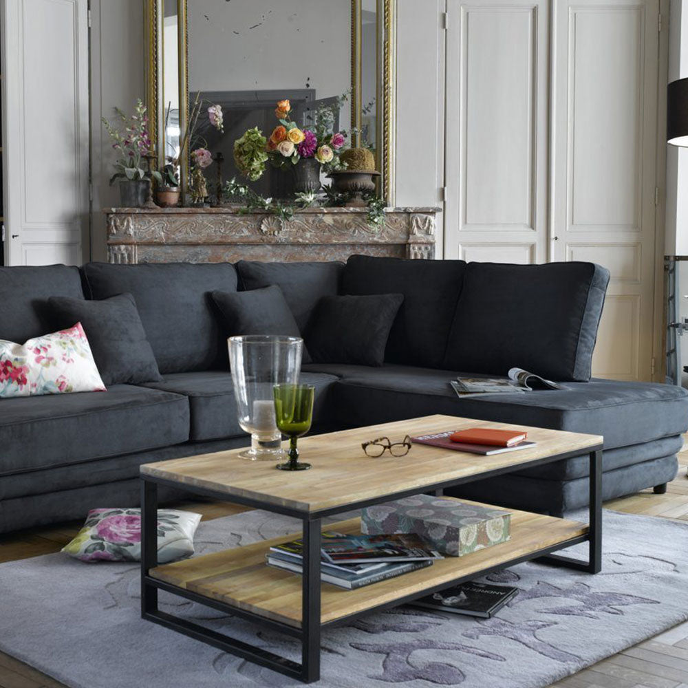 Mango Wood Two-Tier Coffee Table