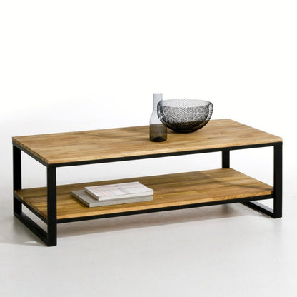 Mango Wood Two-Tier Coffee Table