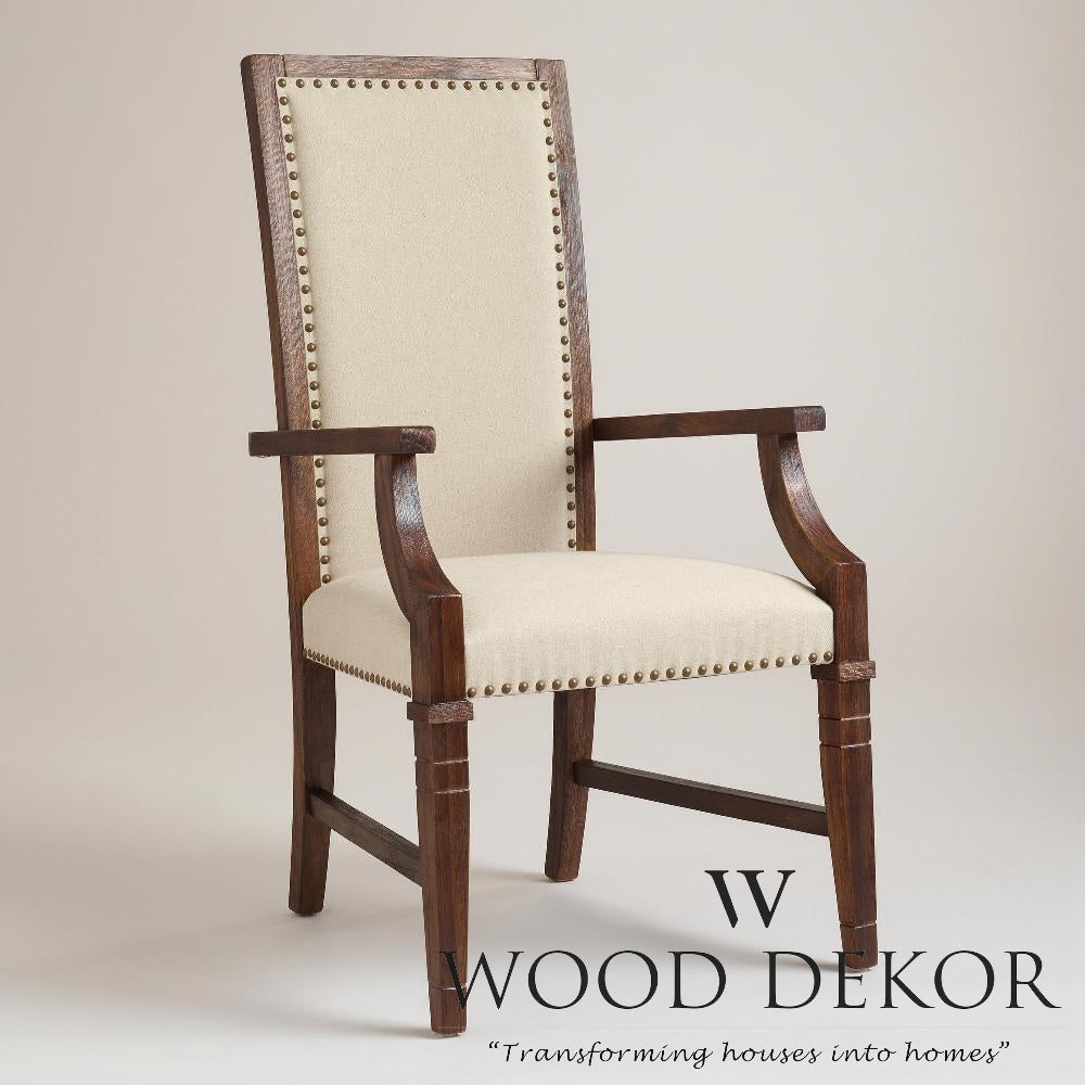 High-Back Fabric Study Armchair