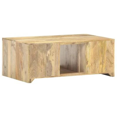 The Mandala Artisan Hand-Carved Mango Wood Coffee Table