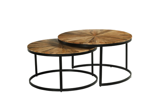 Sunburst Round Nesting Tables
