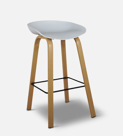 Modern Bar Stool In White Color