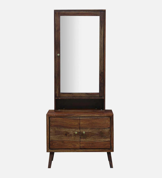 Audi Sheesham Wood Dresser in Scratch Resistant Provincial Teak Finish With Storage