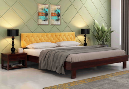 Araina Solid Wood Without Storage Bed – Timeless Minimalism